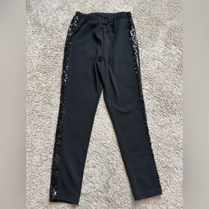 Black sequin pants